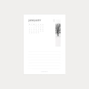 2025 Monthly Calendar Desk Card Set (3.5" x 5")