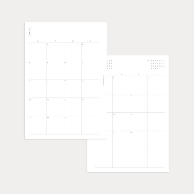 2024 Monthly Planner (Half Year Jul - Dec 2024) – Ellemon Paper Co.