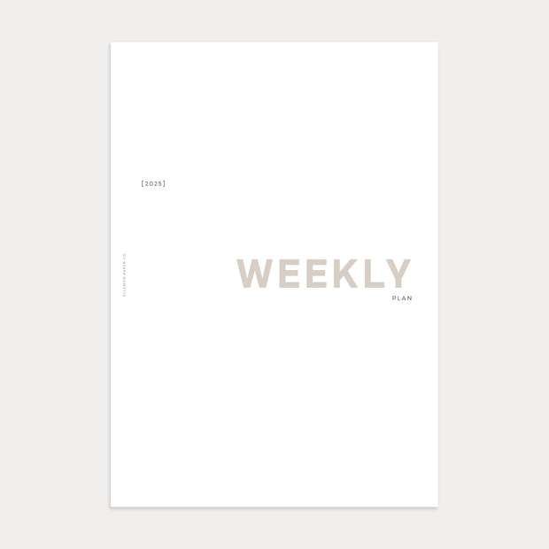 2025 Weekly Planner with Monthly Overview