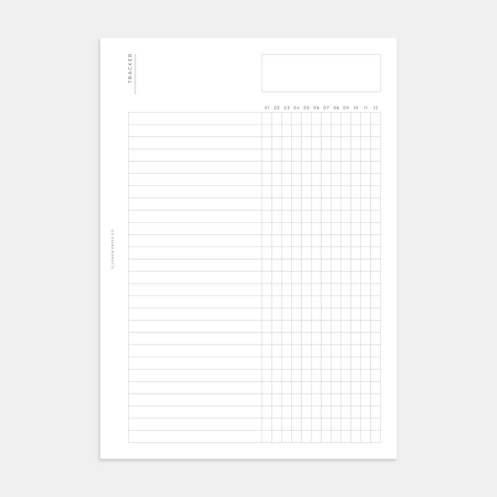 2024 Vertical Monthly Overview Planner Insert, MAY PAPER CO.